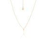 Superfine Mini Spike Necklace | Gold