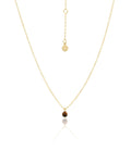 Superfine Mini Tigers Eye Necklace | Gold
