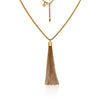 Manhattan Tassel Necklace | Gold