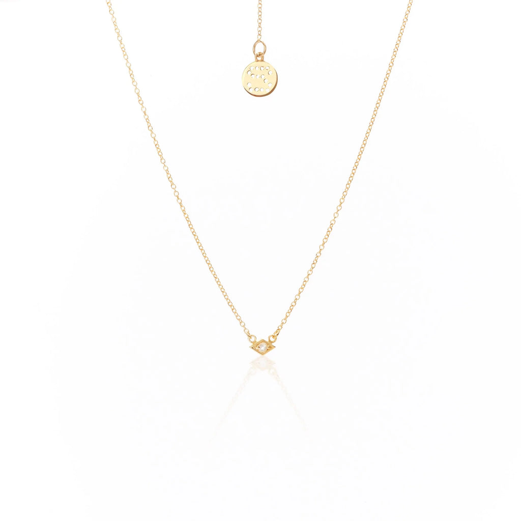 Keepsake Necklace | Gold with Green Peridot