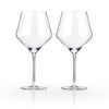 Crystal Burgundy Glasses | Set of 2