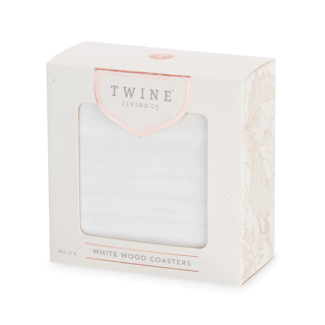 Whitewash Coasters | Set of 4
