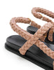 Thin Elke Braided Sandal | Rose | Last Size