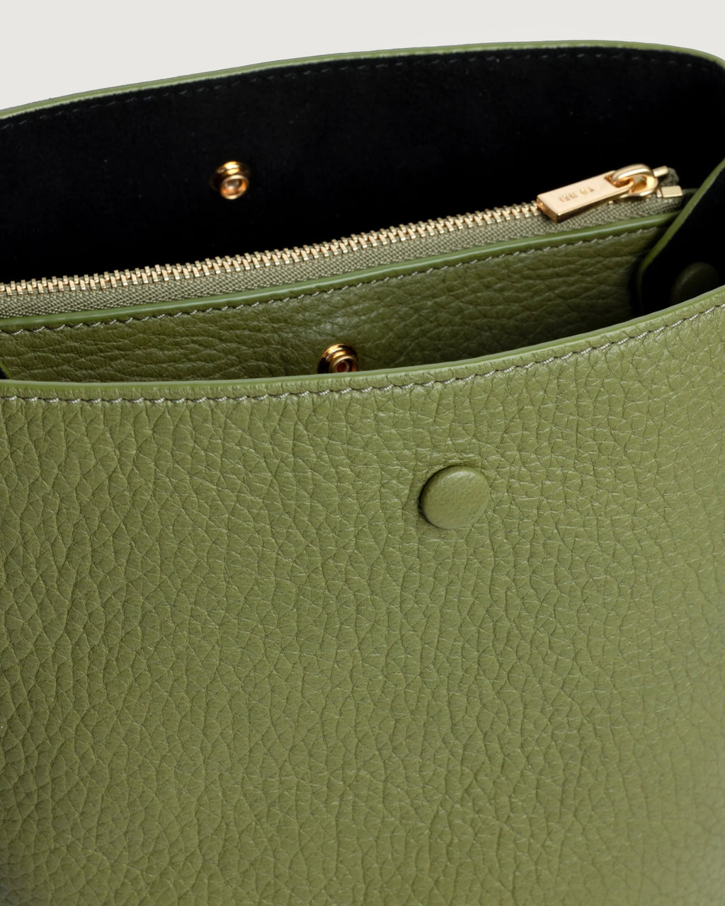 Phoebe Bucket | Green Moss | Deer Nappa